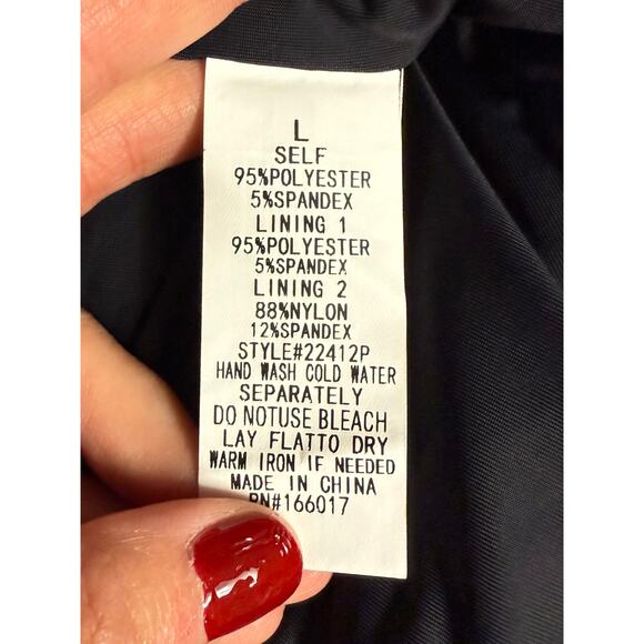 Blue B Women’s Black Sequin Pull-on Legging Pant Large - Picture 6 of 6